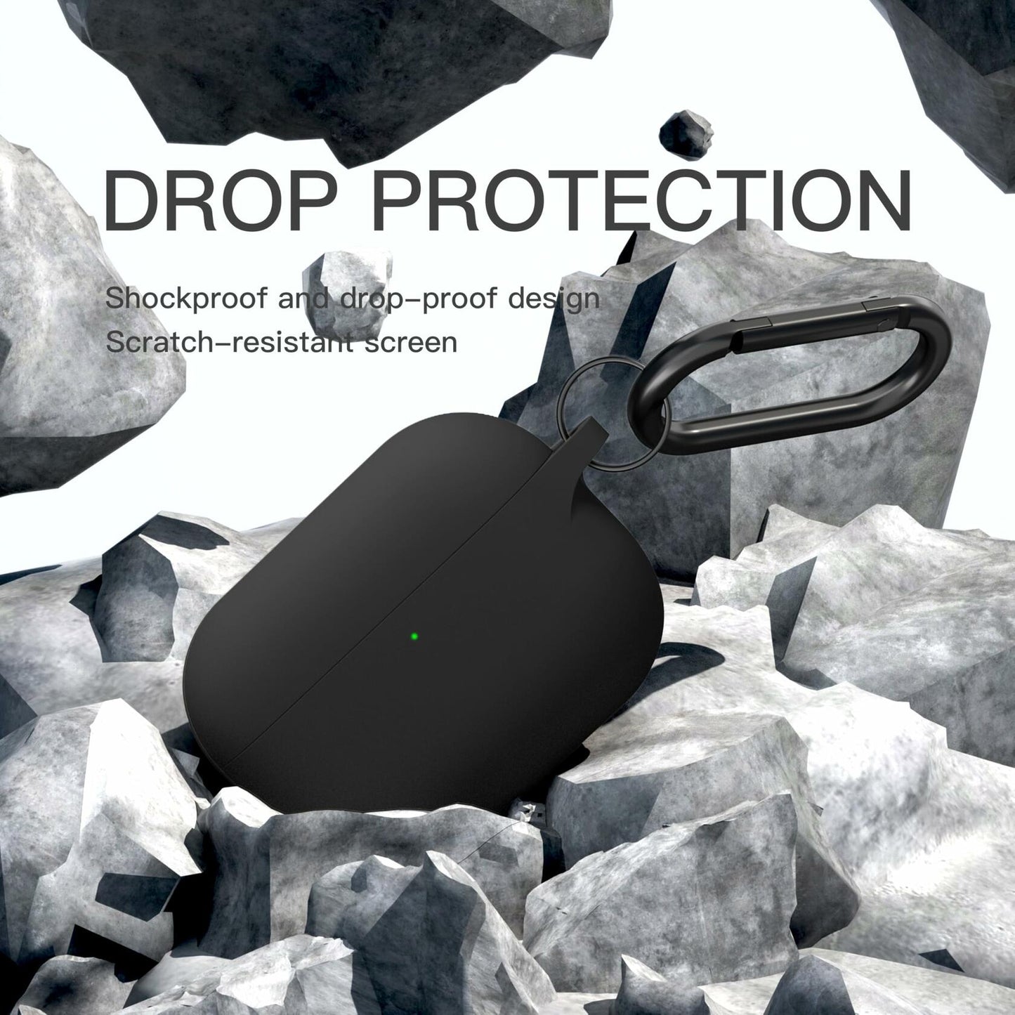 Brujula Silicone Case for AirPods Pro 3rd Gen 2025 Black Protective Cover