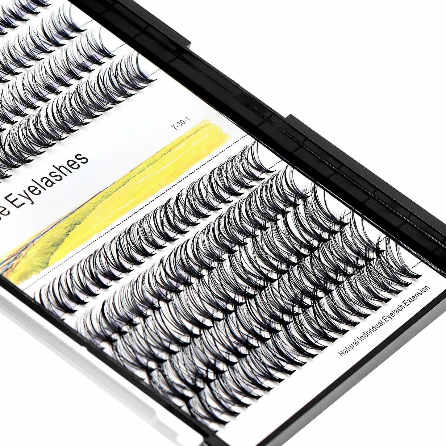 Hannahool Large Tray 200Pcs 0.07mm Mixed 9-11-13-15mm 3D Volume Eyelashes