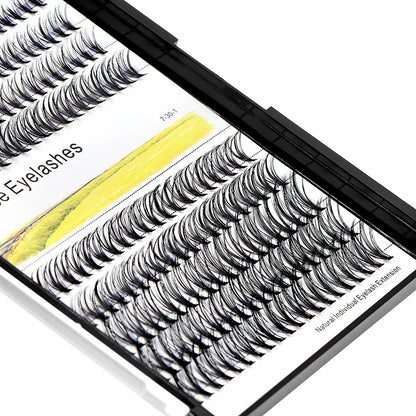 Hannahool Large Tray 200Pcs 0.07mm Mixed 9-11-13-15mm 3D Volume Eyelashes