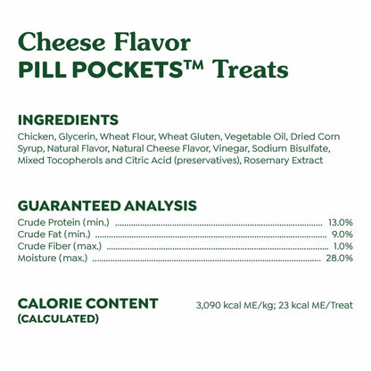 BestBy02/29 Greenies Pill Pockets Large Dog Treats Cheese Flavor 7.9oz