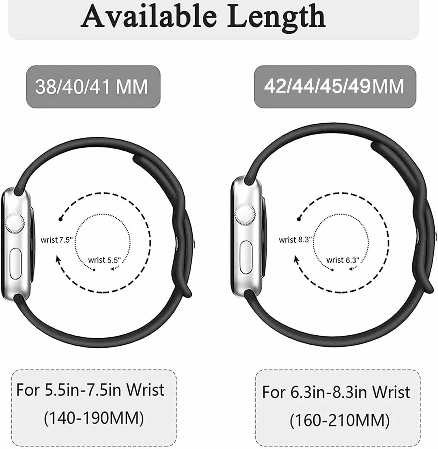 msausyr Christmas Silicone Sport Band Compatible Apple Watch 38-49mm D-22