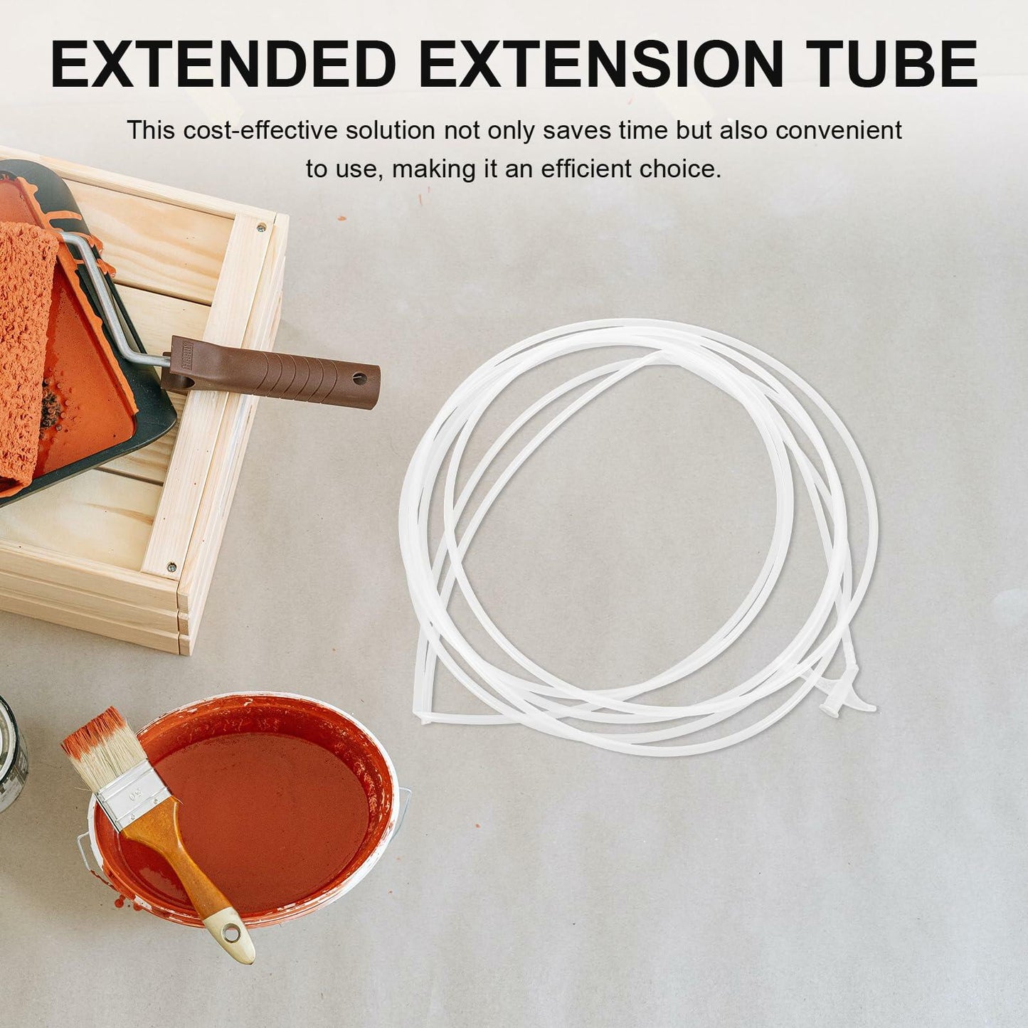 Generic Epoxy Nozzle Tube Extension Hose 196.85in Clear Dispenser Tool