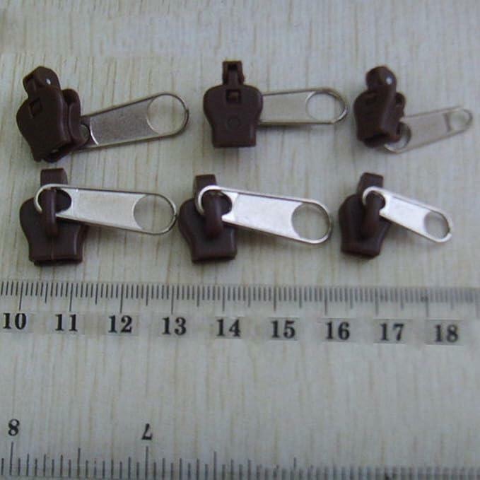 WsjiaboFux 6Pcs Black Zip Puller Zipper Repair Kit Replacement Fasteners