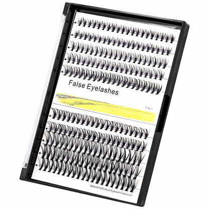 Hannahool Large Tray 200Pcs 0.07mm Mixed 9-11-13-15mm 3D Volume Eyelashes
