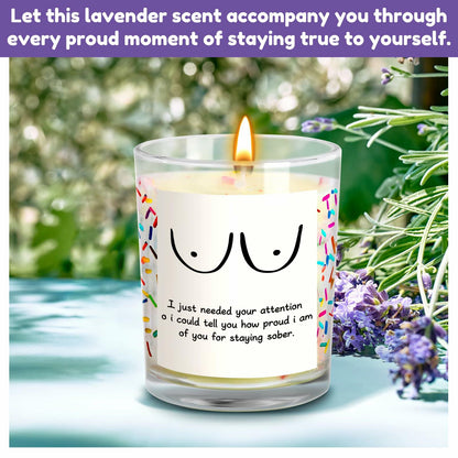 iAOVUEBY Your Chariot Awaits Lavender Soy Wax Candle 7oz Birthday Gift
