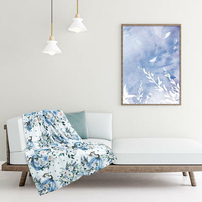 JarThenaAMCS Fall Fuzzy Chinoiserie Pumpkin Throw Blanket 50x60 Inch