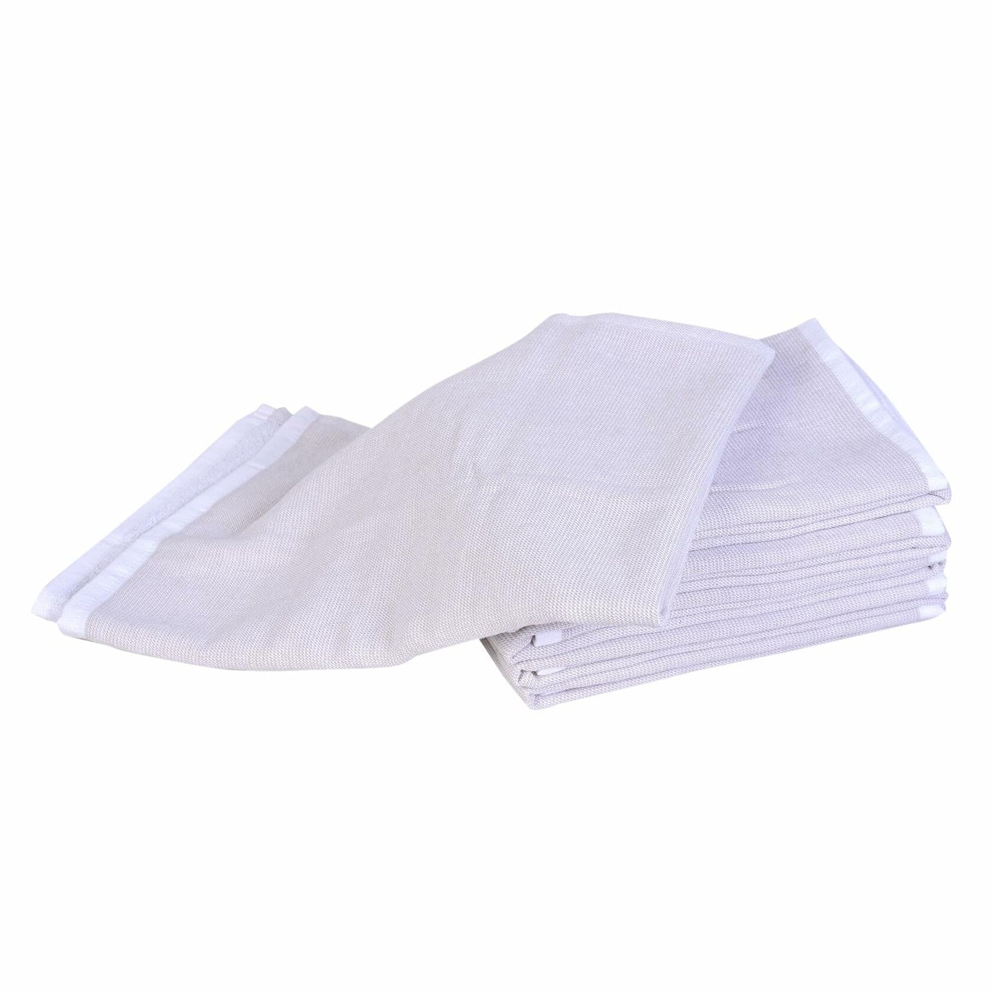Yourtablecloth Cotton Kitchen Dishtowel Set 18x28 Light Green 5 Pack