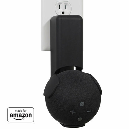 ECHOGEAR Made For Amazon Outlet Hanger for Echo Dot 4th Gen Black
