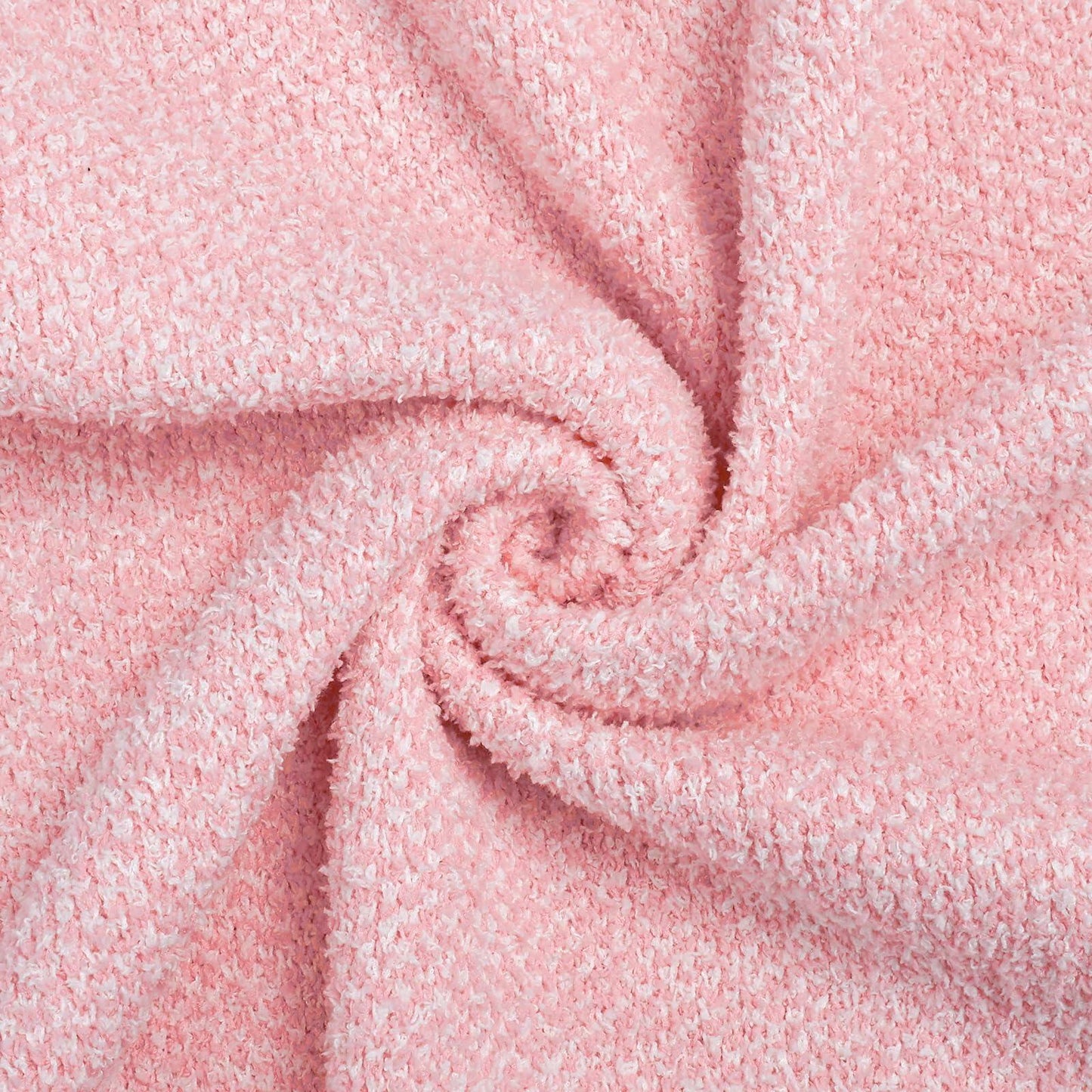 MACEVIA Valentines Day Knit Throw Blanket Heather Pink 50x60