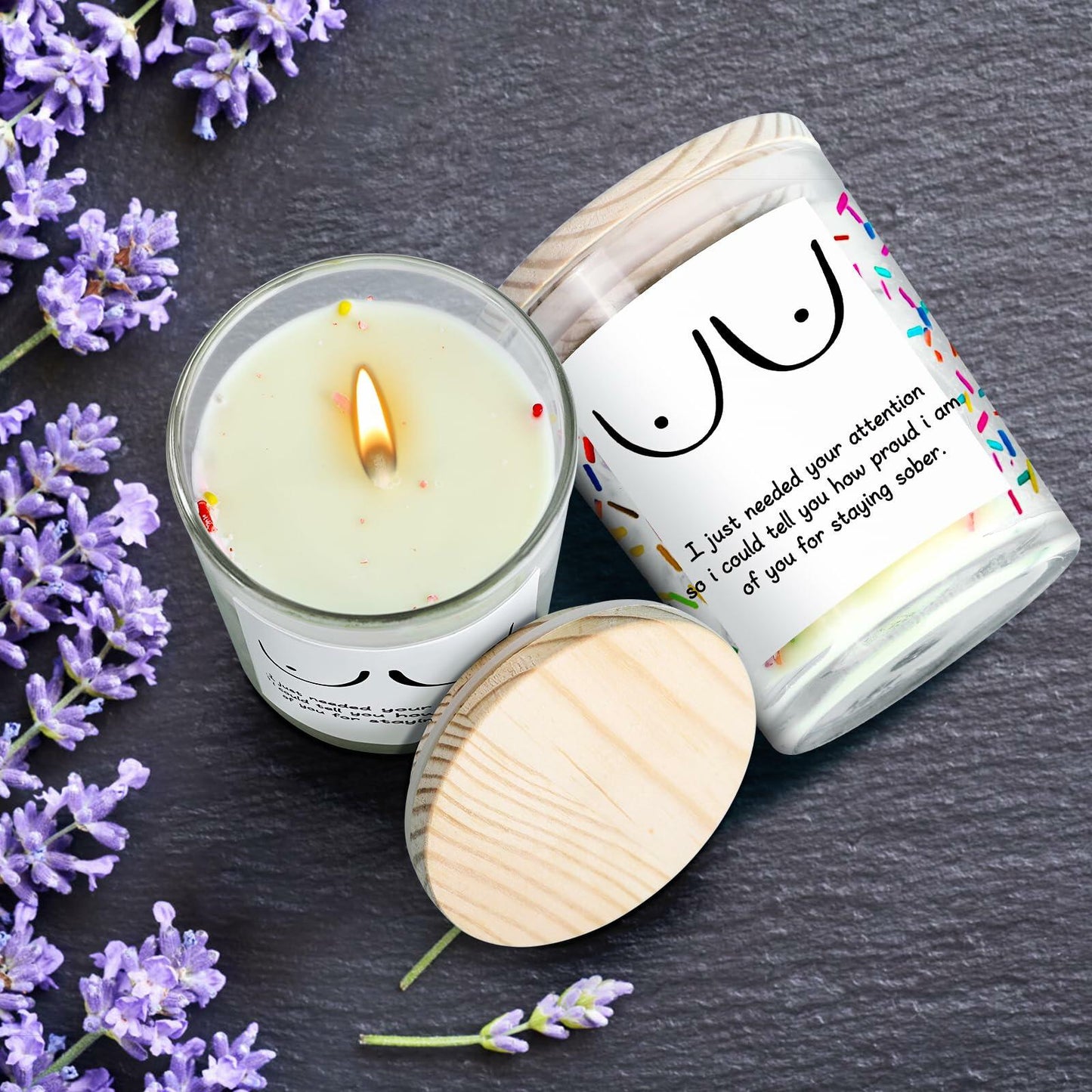 iAOVUEBY Your Chariot Awaits Lavender Soy Wax Candle 7oz Birthday Gift