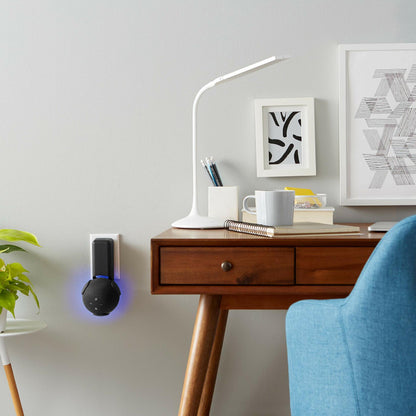 ECHOGEAR Made For Amazon Outlet Hanger for Echo Dot 4th Gen Black