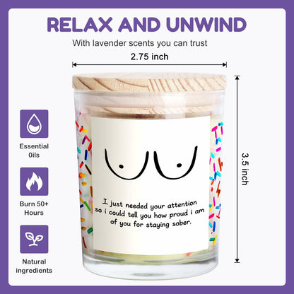 iAOVUEBY Your Chariot Awaits Lavender Soy Wax Candle 7oz Birthday Gift