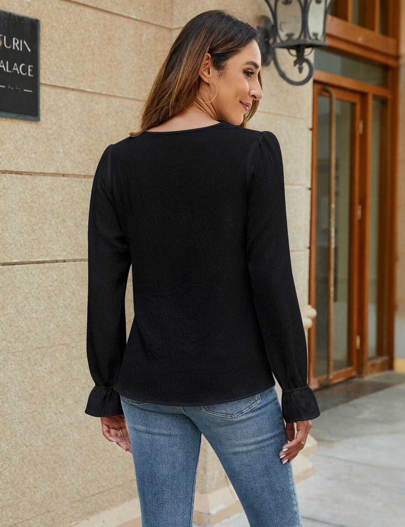 BMJL Womens Asymmetrical Neck Long Sleeve Blouse Beige Size XL