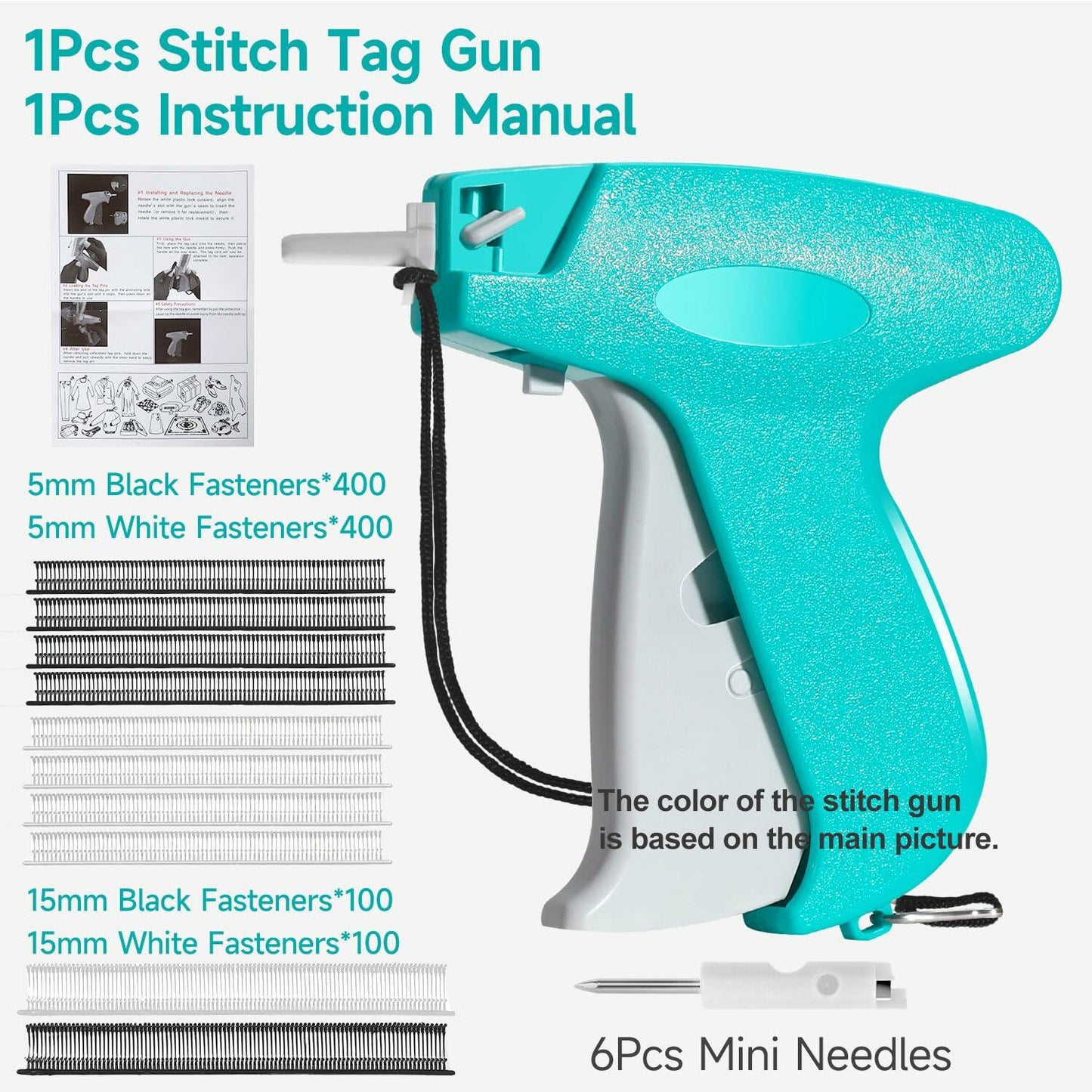 ANTAND Stitch Gun for Clothes Portable Tagging Gun 6 Needles 1000 Fasteners