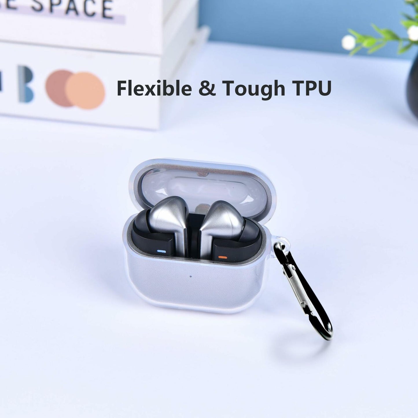 Vivekafio Compatible Galaxy Buds Pro 3 Case Cover Shockproof Black