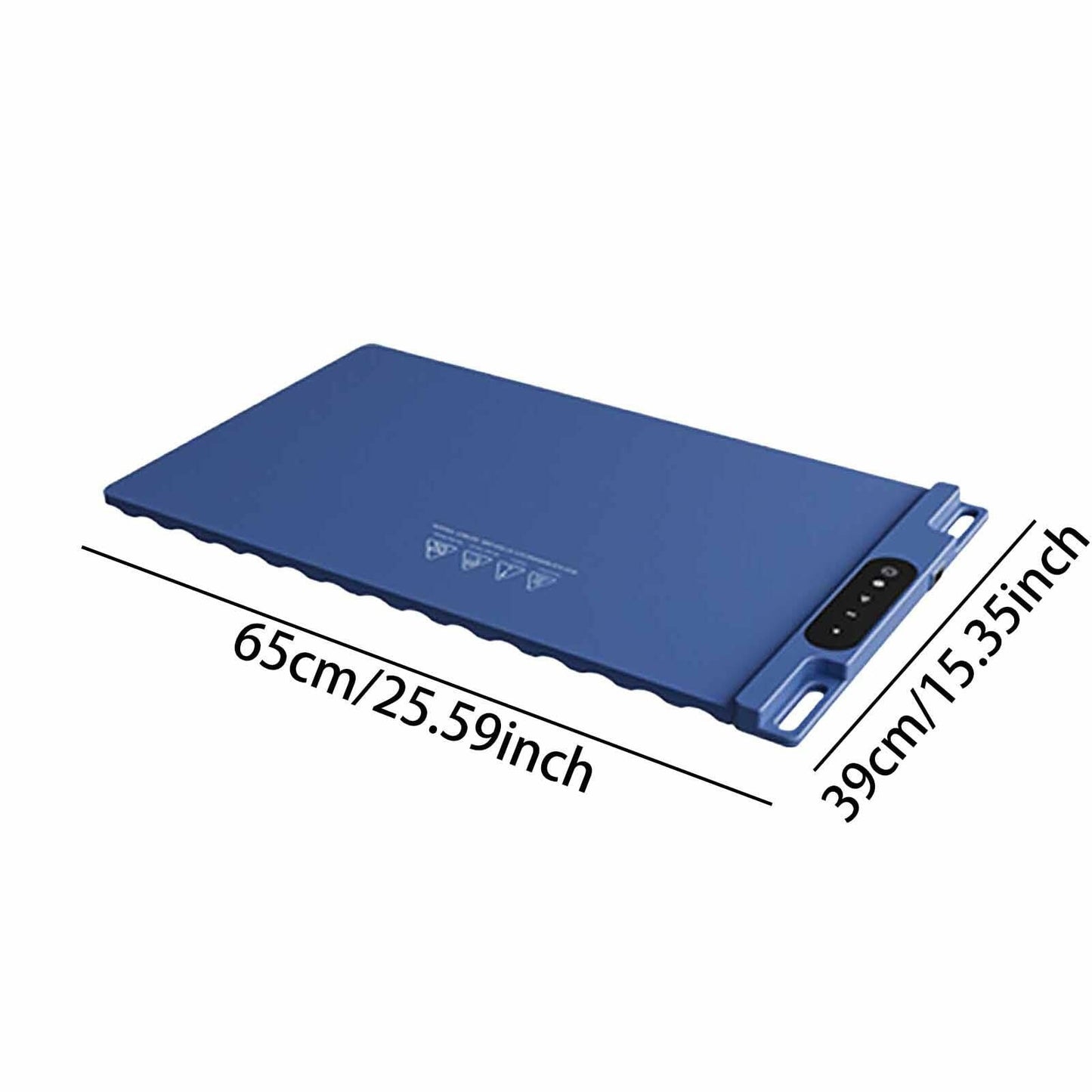 Generic Electric Food Warming Mat 26x15 Inch Silicone Blue Adjustable Modes