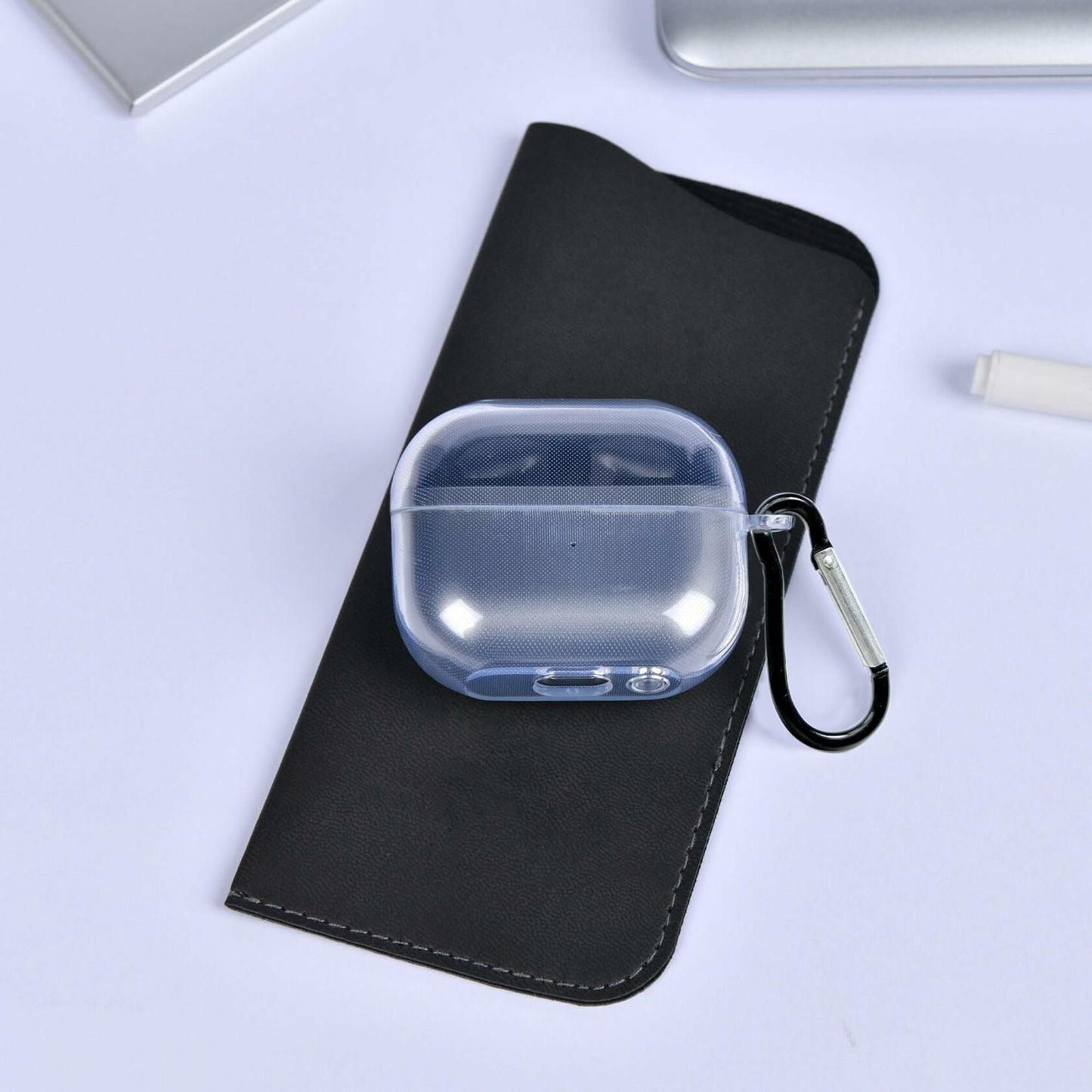Vivekafio Compatible Galaxy Buds Pro 3 Case Cover Shockproof Black