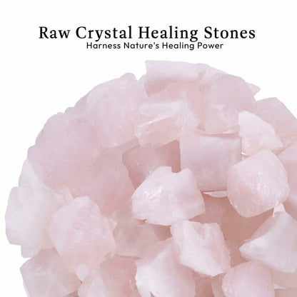 Rose Quartz Raw Healing Stones 1/2lb Pink Rough Crystals Bulk