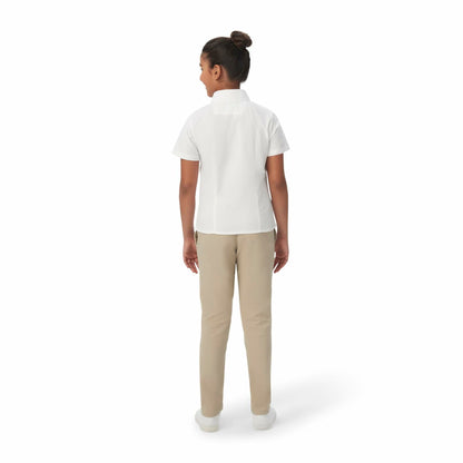 French Toast Girls Short Sleeve Button Down Oxford White Size 4