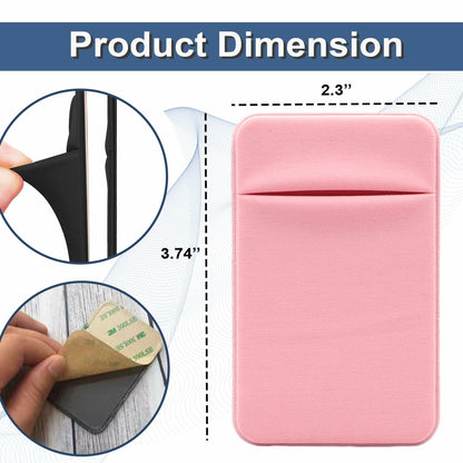 KARENSKEYS 2PCS Key Sleeve Stretchy Keys Organizer Slim Card Holder Pink
