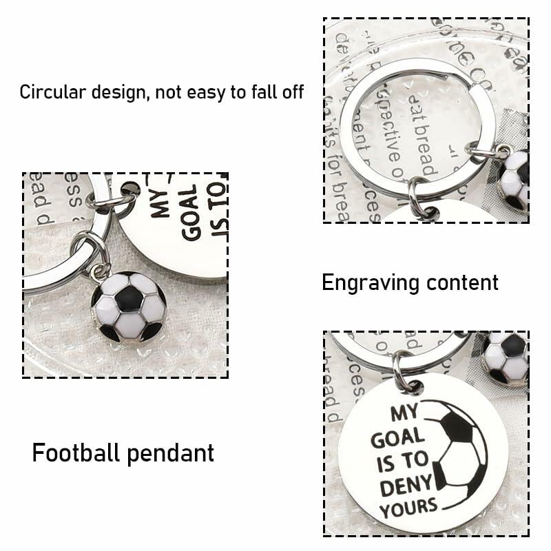 ShiQiao Spl Inspirational Soccer Keychain Unisex Adult Football Gift