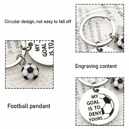 ShiQiao Spl Inspirational Soccer Keychain Unisex Adult Football Gift