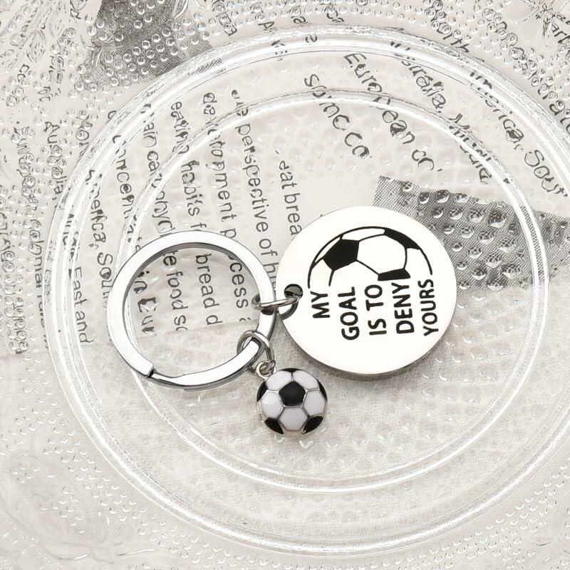 ShiQiao Spl Inspirational Soccer Keychain Unisex Adult Football Gift