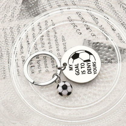 ShiQiao Spl Inspirational Soccer Keychain Unisex Adult Football Gift