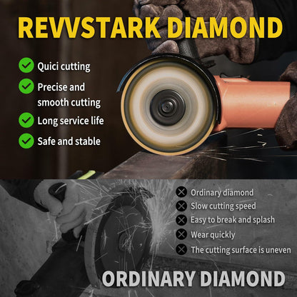Revvstark 4.5in Diamond Cut Off Wheel 7/8" Arbor Metal Cutting Disc