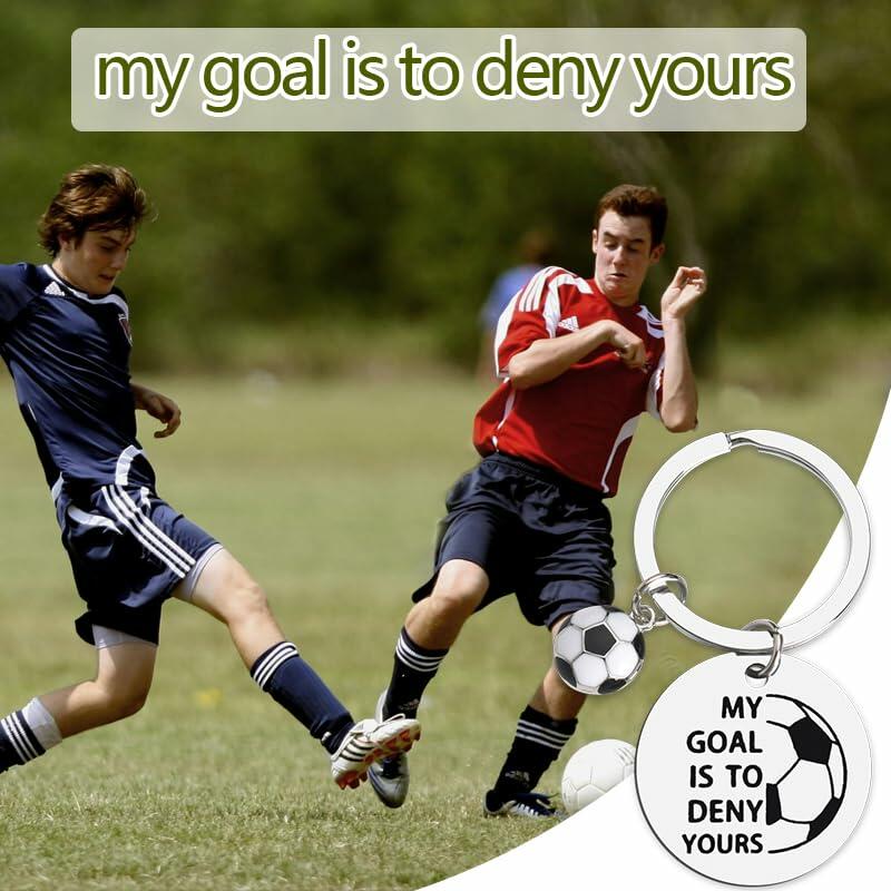ShiQiao Spl Inspirational Soccer Keychain Unisex Adult Football Gift