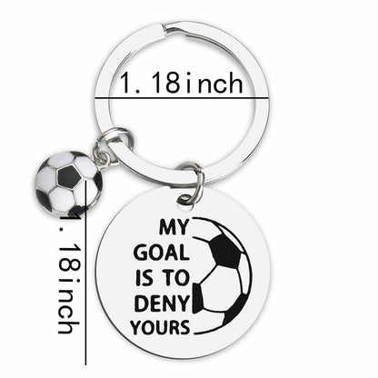 ShiQiao Spl Inspirational Soccer Keychain Unisex Adult Football Gift
