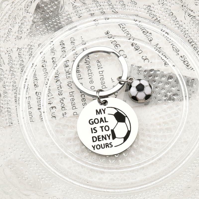 ShiQiao Spl Inspirational Soccer Keychain Unisex Adult Football Gift