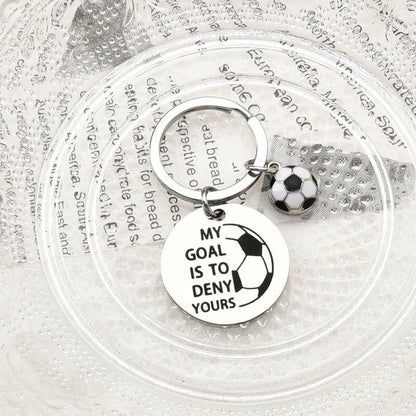 ShiQiao Spl Inspirational Soccer Keychain Unisex Adult Football Gift