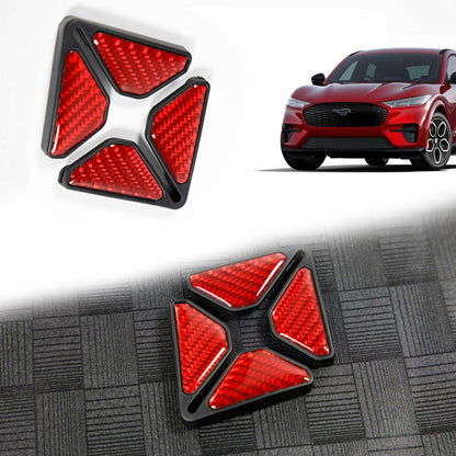 Carbon Fiber Car Door Corner Anti-Collision Strips 2 Pack for Mustang Mach-E