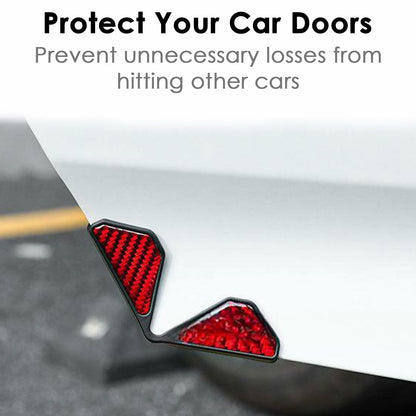 Carbon Fiber Car Door Corner Anti-Collision Strips 2 Pack for Mustang Mach-E