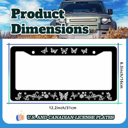 I'd Rather Be Watching Anime License Plate Frame Funny Stainless Steel