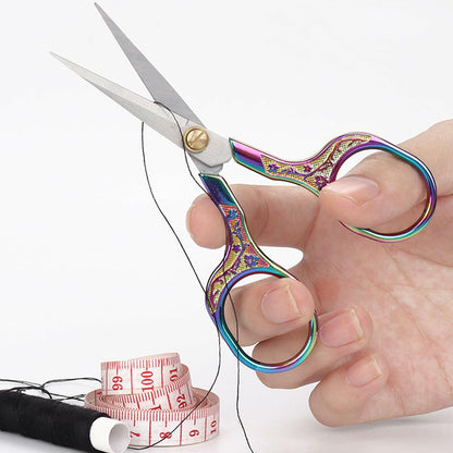ABAJI Mini Scissors Stainless Steel Blade Metal Handle 2 Pack Office Craft