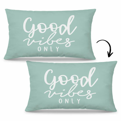 Mingnei Motivational Quote Green Flannel Throw Pillow Cover 12x20