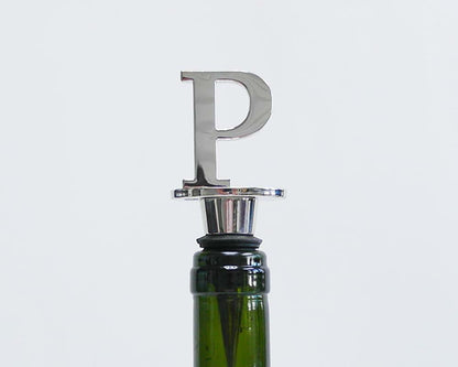 Lutong Letter Gift Set Key Ring Bottle Stopper 2 PCS Silver S