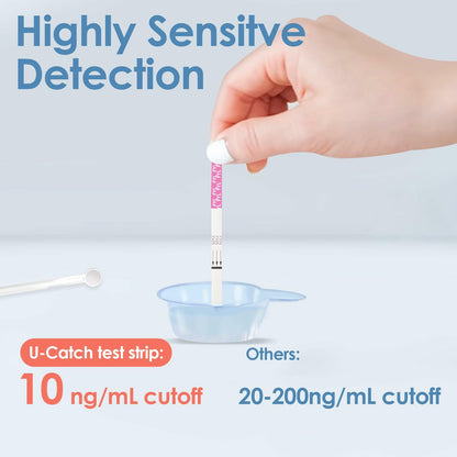 U Catch Fentanyl Test Strips 20 Pack Sensitive Fast Results Powder Liquid