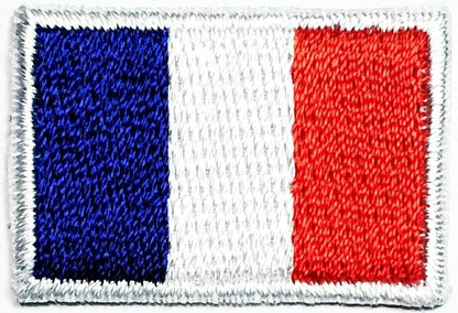 Truly Mini France Flag Embroidered Patch Sew On Applique 0.6x1.1 Inch