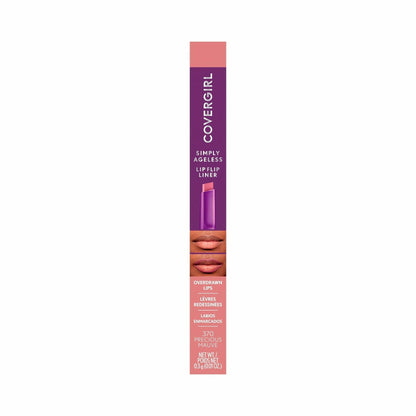 COVERGIRL Simply Ageless Lip Flip Liner, Precious Mauve, Pack of 1