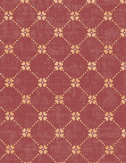 Flannel Backed Vinyl Tablecloth 60x120 Oblong Diamond Rust Pattern