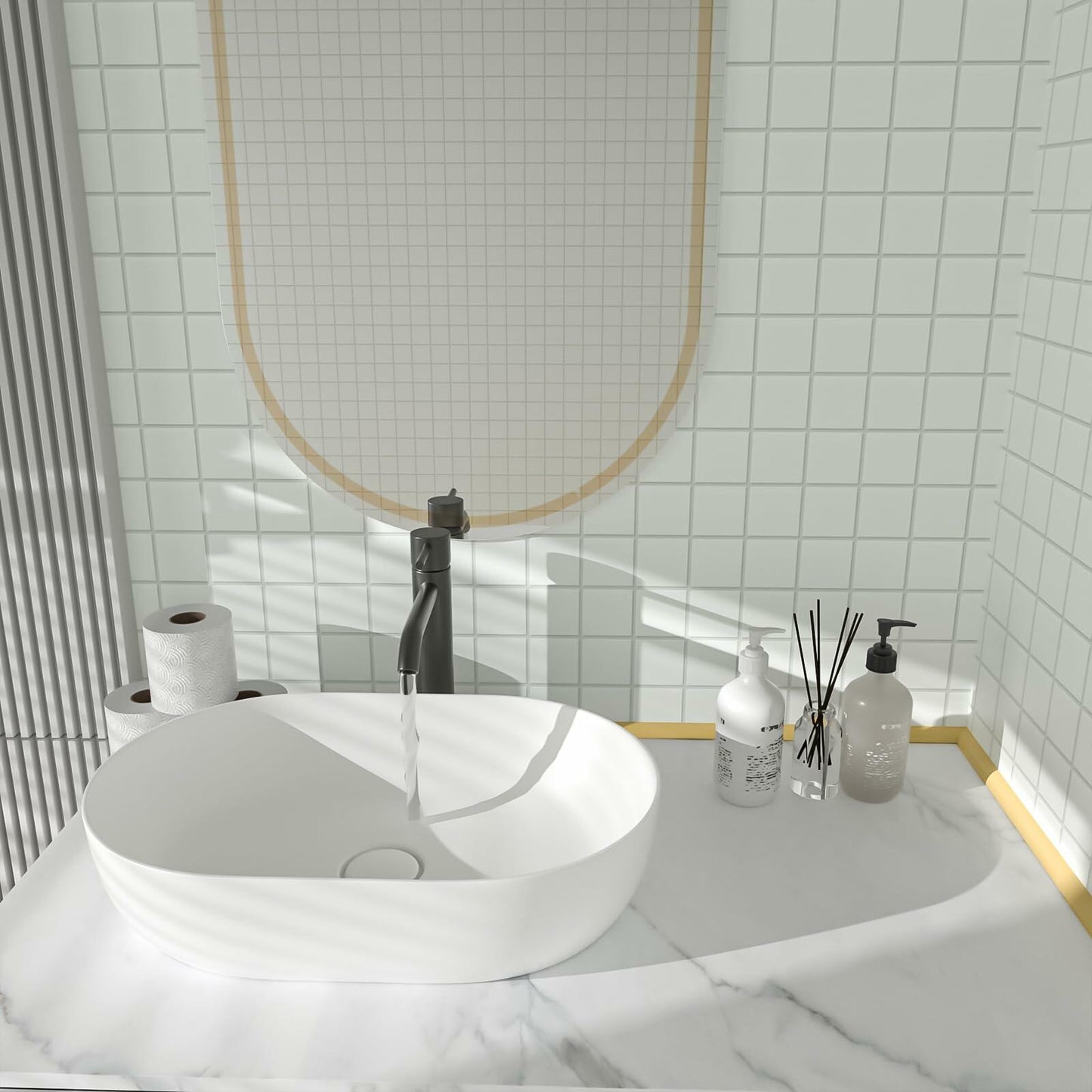 Flexible Quarter Round Molding Peel Stick Rubber Trim Bathtub 118in