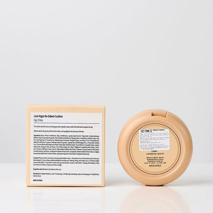 LOVE Vegan No-Sebum Cushion K-Beauty 15g 0.52oz