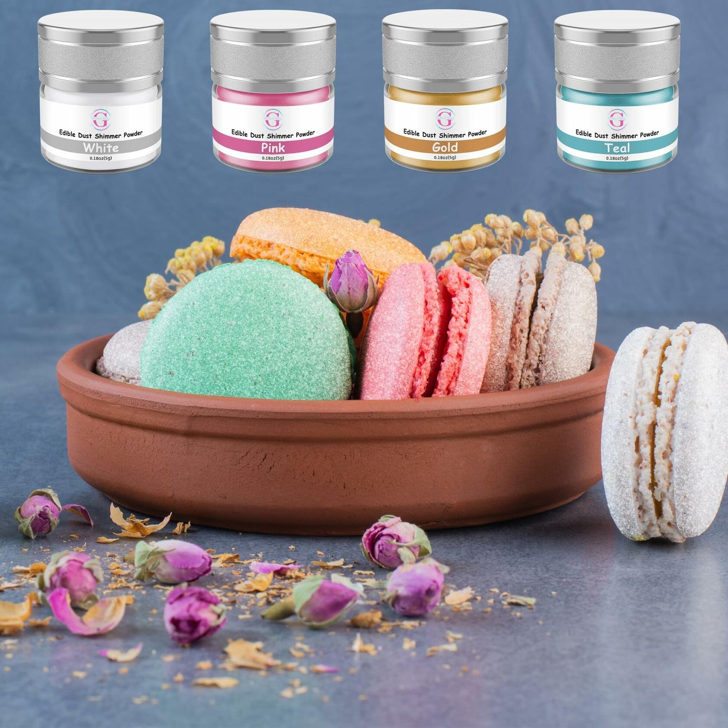Glitter & Glitz Edible Drink Glitter Luster Dust Black 5g Cocktails Baking