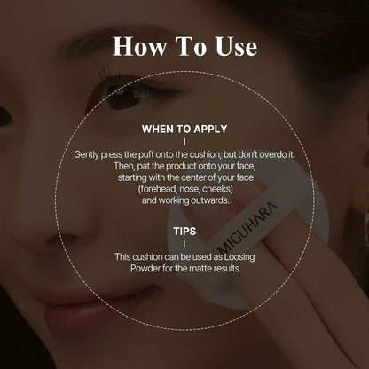 LOVE Vegan No-Sebum Cushion K-Beauty 15g 0.52oz