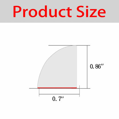 Flexible Quarter Round Molding Peel Stick Rubber Trim Bathtub 118in