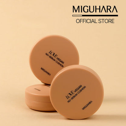 LOVE Vegan No-Sebum Cushion K-Beauty 15g 0.52oz