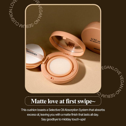 LOVE Vegan No-Sebum Cushion K-Beauty 15g 0.52oz